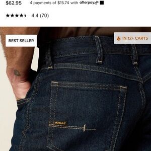 Ariat Men’s M4 Relaxed Straight-Leg Jeans